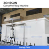ZONESUN ZS-YTCR12A 12-Head Corrosion-Resistant Filling Machine Bleach Acid Alkali Filler
