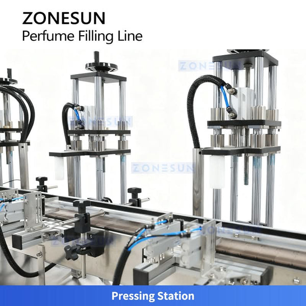 ZONESUN ZS-FAL180X11 Perfume Bottle Filling Crimping Production Line