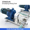 ZONESUN ZS-EM2 Stainless Steel Emulsifying Mixing Tank with Operating Platform for Cosmetics & Food