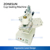 ZONESUN ZS-KCS5 Automatic Cup Sealing Machine with Custom Molds for Yogurt Sauce Pods Coffee Creamer Packaging