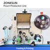 ZONESUN ZS-FSL220 Automatic Liquid VFFS Packaging Machine with Integrated Print and Apply Labeling Machine