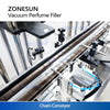 ZONESUN ZS-YTZL4A 4 Heads Vacuum Liquid Filling Machine Enolmatic Gravity Bottle Filler