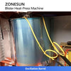 ZONESUN ZS-HFQ1 Industrial Rotary Blister Packing Machine Blister-to-Card Heat Sealer