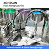 ZONESUN ZS-YL11 Automatic Rotary Paint Filling and Capping Machine | 6-Head Micro-Liquid Filler