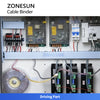 ZONESUN ZS-WTKZ4 Automatic Nylon Cable Tying Machine Fast Wire Bundling Solution
