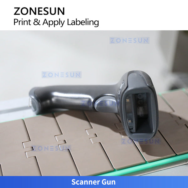 ZONESUN ZS-TB164PO Automatic Round Bottle Print and Apply Labeler Real-Time Sticker Labeler