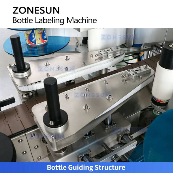 ZONESUN ZS-TB300L Vertical Automatic Round & Flat Bottle Labeling Machine