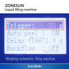 ZONESUN ZS-M100 Semi Automatic Peristaltic Pump Weighing Filling Machine for Liquids