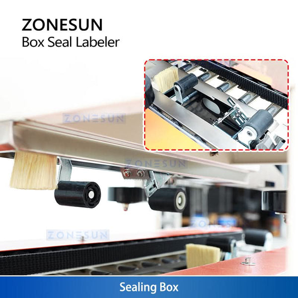 ZONESUN ZS-FKC4650 Automatic Carton Sealer & Labeling Machine