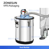 ZONESUN ZS-FS06 Automatic Screw Powder Filling and Sealing Machine with Dust Collector and Automatic Powder Feeder