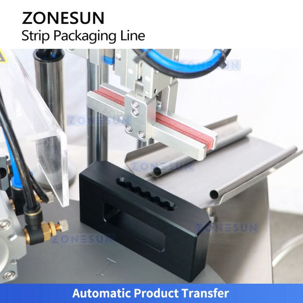 ZONESUN ZS-AFCL13 Automatic Monodose Ampoule Strip Filling Sealing Labeling Machine for Serum Eye Drops
