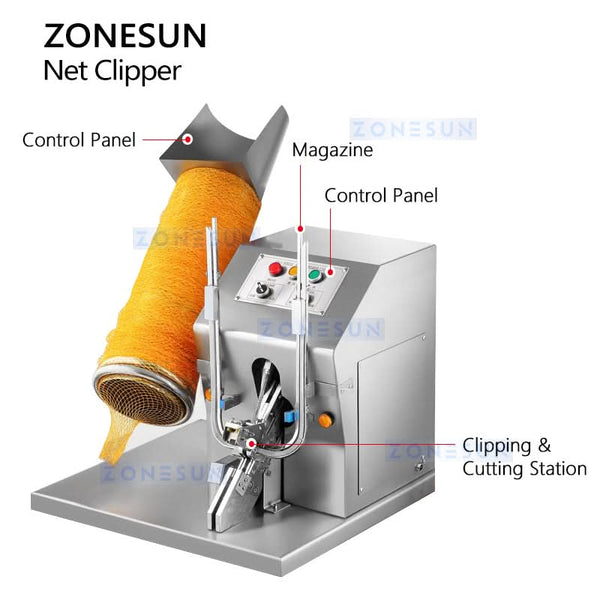 ZONESUN ZS-50DS Manual Net Clipping Machine Food Baler
