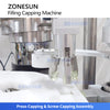 ZONESUN ZS-AFC32B Automatic Monoblock Peristaltic Pump Liquid Filling and Capping Machine
