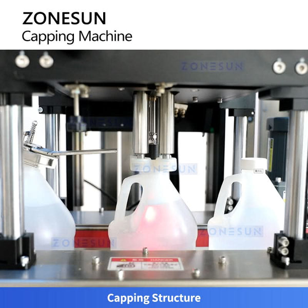 ZONESUN ZS-XG441RSL Fully Automatic Servo Capping Machine with Cap Elevator