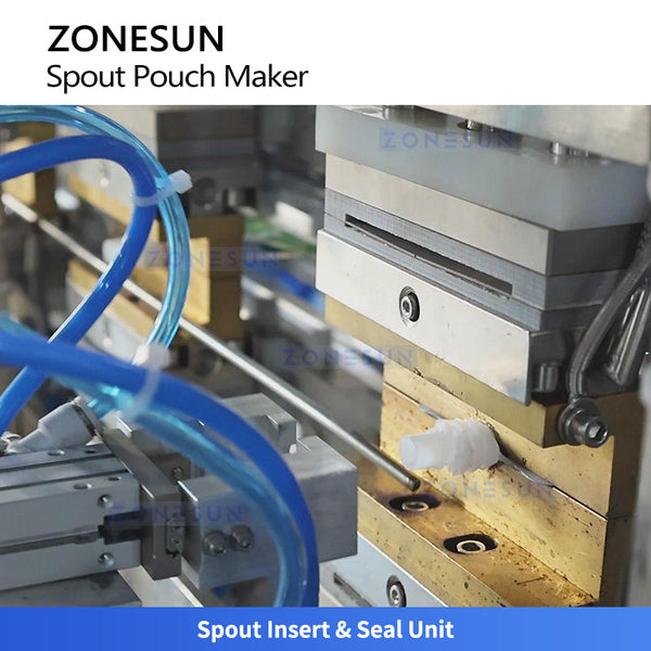 ZONESUN ZS-FKSP02 Automatic Spout Inserting and Sealing Machine for Pre-made Stand-up Pouches