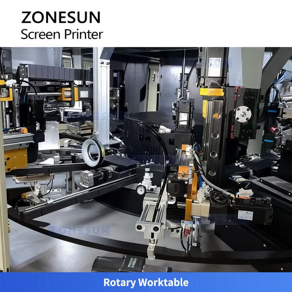 ZONESUN ZS-SWP4 Multi-Color Bottle Screen Printing and Hot Stamping Machine