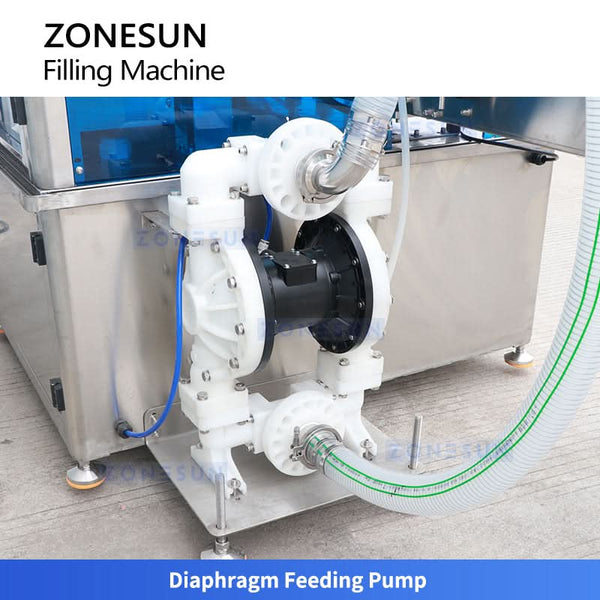 ZONESUN ZS-VTGF4 Automatic 4-Head Servo Gear Pump Tracking Filling Machine Shampoo Craam Filler