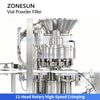 ZONESUN ZS-FAL12YF Automatic 4-Head Vial Powder Filling 12-Head Capping Packaging Line
