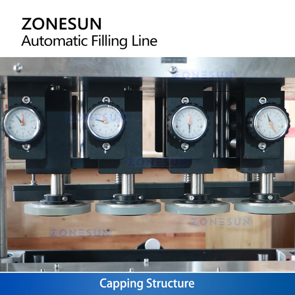 ZONESUN ZS-FAL180V16 Automatic Spray Bottle Filling Capping Machine Line | Industrial Filler