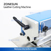 ZONESUN ZS-Q300A Automatic Leather Strip Cutting Machine Strip Cutter Laminator for Belts Bags