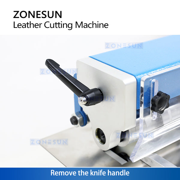 ZONESUN ZS-Q300A Automatic Leather Strip Cutting Machine Strip Cutter Laminator for Belts Bags