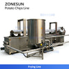 ZONESUN ZS-PCL1 Fully Automatic Potato Chips Production Line Washing to Frying System