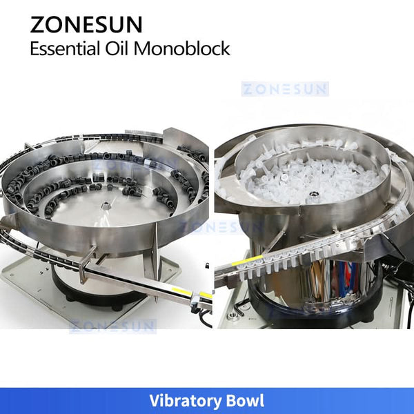ZONESUN ZS-AFC52 4-in-1 Liquid Filler with Inner Stopper Pressing and Screw Capper for Essential Oil