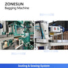 ZONESUN Z5-AG300 Automatic Open Mouth Bagging Machine 5-50kg Bag Placer Sewing Sealing for Feed Pellets Granule