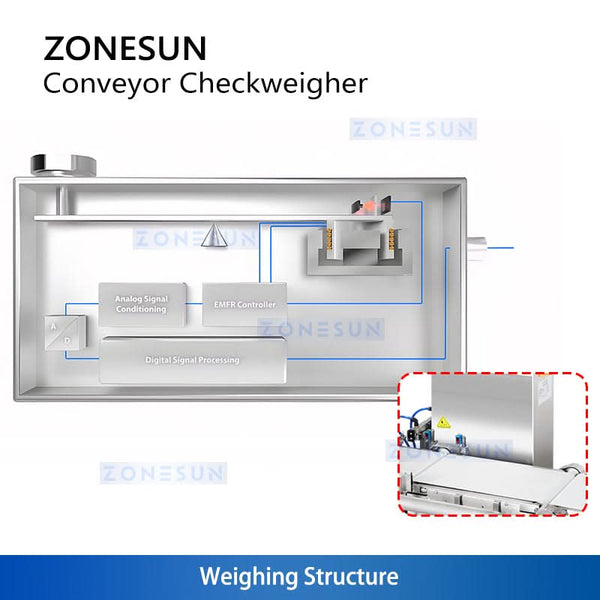 ZONESUN Weight Detector Industrial Weighing for Production Line ZS-MD210