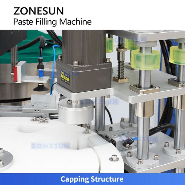 ZONESUN ZS-AFC19B Automatic Cream Filling Capping Machine with Rotor Pump High Viscosity Liquid Filler for Jars