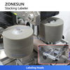 ZONESUN ZS-TB60S Stacked Dual-Side Labeling Machine for Multi-Pack Wet Wipes Bundle Pack Labeler