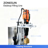 ZONESUN ZS-FAL180DT Automatic Liquid Filling Capping Machine Desktop Small Bottling Line
