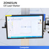 ZONESUN ZS-UVC2 UV Visual Laser Engraving Machine Automatic Target Alignment for Medical Cosmetic Packaging