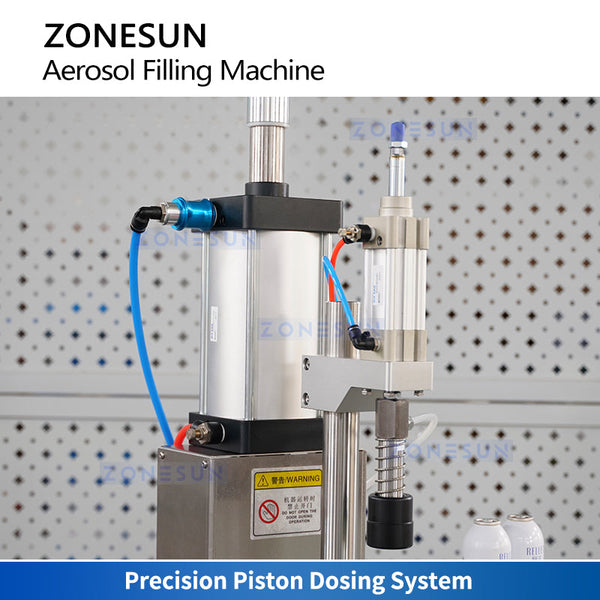 ZONESUN ZS-QW500 Semi-Automatic Aerosol Filling Machine for Male or Female Valves