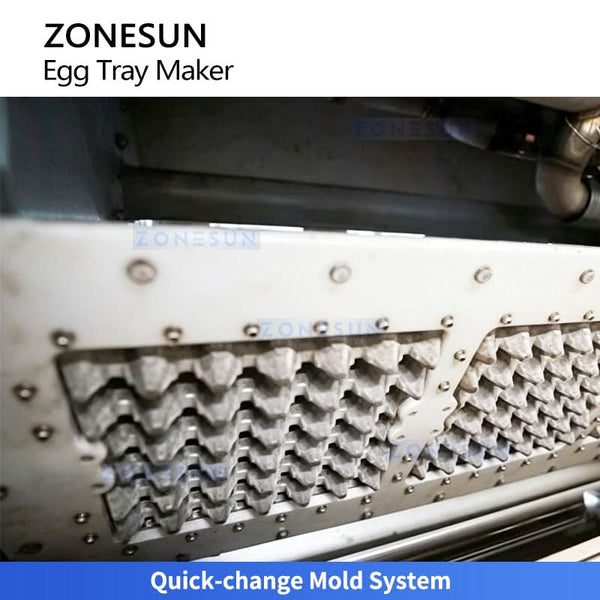 ZONESUN ZS-PT1000 Automatic Rotary Paper Pulp Molding Machine Egg Fruit Tray Making Equipment