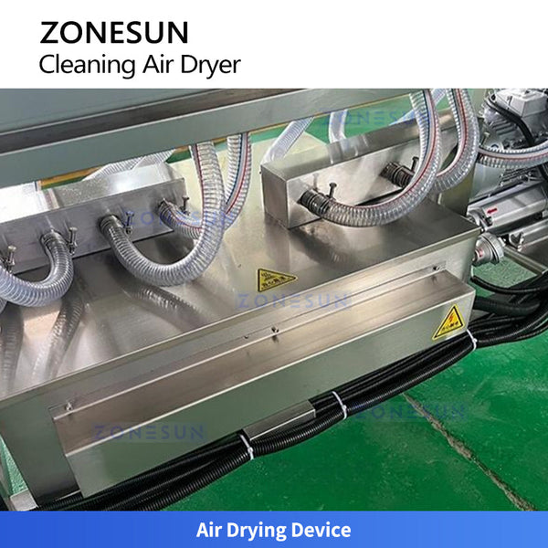 ZONESUN ZS-WB16 Automatic 2-in-1 Bottle Washing and Drying Machine Industrial Integrated Glass Bottle Cleaning