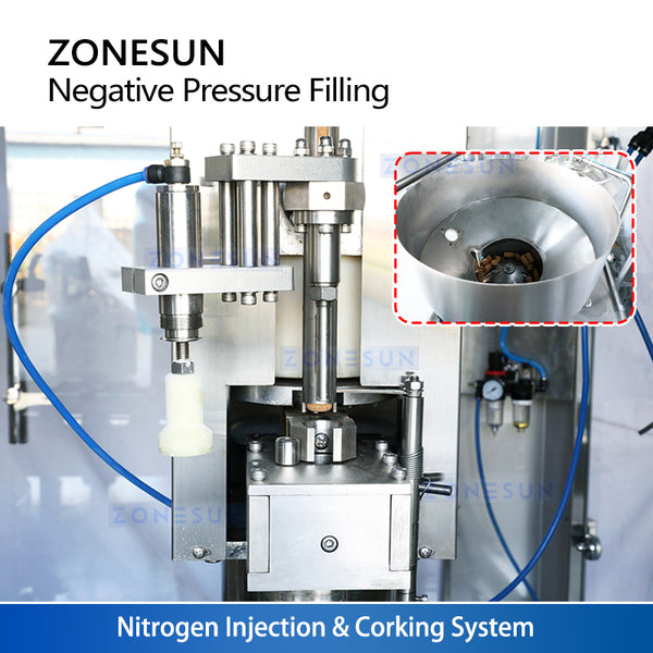 Zonesun ZS-AFC883W Automatic Bottle Rinsing Filling Corking Machine