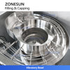 ZONESUN ZS-AFC50 Automatic Essential Oil Monoblock Liquid Filling and Capping Machine
