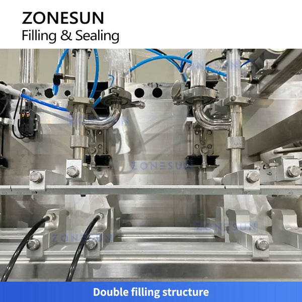 ZONESUN ZS-SPFC2 Automatic Spout Pouch Filling Sealing Machine Form-Fill-Seal Packaging Line