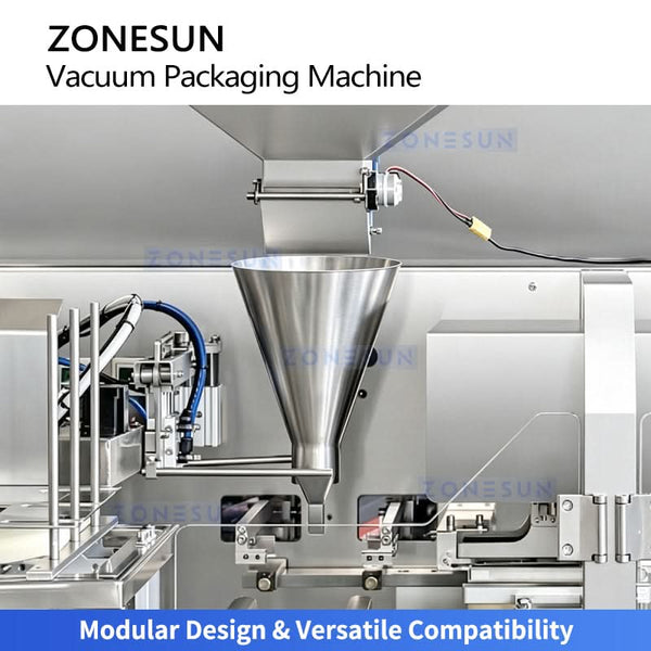 ZONESUN ZS-AFS015 Automatic 3-Chamber Premade Pouch Vacuum Packaging Machine