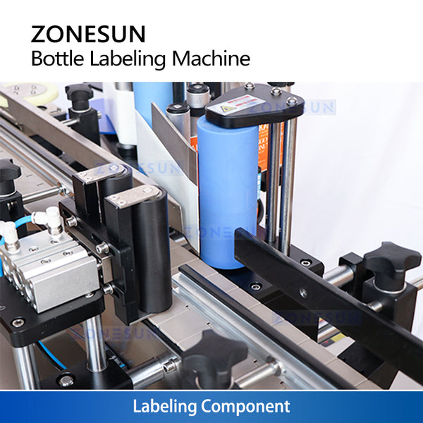 ZONESUN ZS-TB260R Automatic Round Bottle Labeling Machine Single Double Side Labeler Sticker Label Applicator