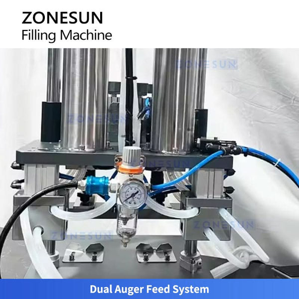 ZONESUN ZS-ASF2S High Precision Dual-Color Spiral Cosmetic Filling Machine