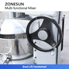 ZONESUN ZS-BM60 Multi-functional Food Mixer Stainless Steel Bowl for Baking Dough Kneading