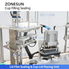 ZONESUN ZS‑AFS02R Automatic Rotary Cup Filling and Sealing Machine Liquid Paste Cup Filler Sealer