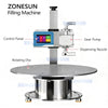 ZONESUN ZS-DTFP3 Digital Control Rotary Paste Filling Machine for Honey Sauces Creams