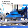 ZONESUN ZS-AFS320 Premade Pouch Powder Filling and Sealing Machine Auger Filler Vacuum Dust Collector