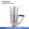 ZONESUN ZS-CZI4 Manual Cake Depositor Pastry Injector Stainless Steel Cream Jam Dispenser