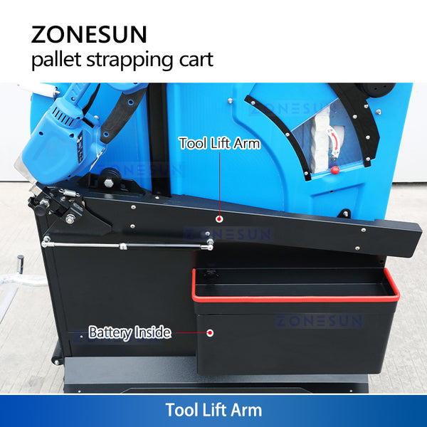 ZONESUN ZS-PSC1 Automatic Pallet Strapping Cart for PP/PET