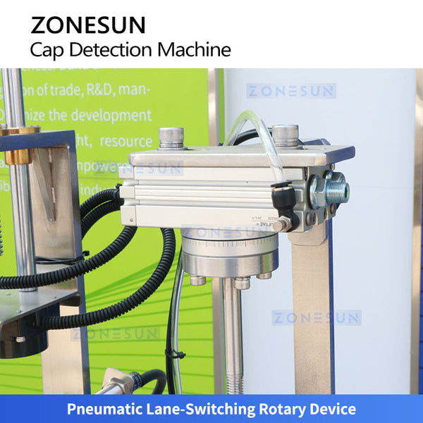 ZONESUN ZS-MD2 Automatic Bottle Cap Inspection Machine Detects Cocked High Loose Caps Missing Foil Liner