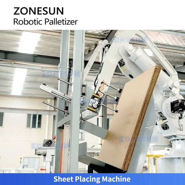 ZONESUN ZS-CSPM8 Robotic Palletizer for Corrugated Boxes Cardboard Box Robotic Palletizing Machine
